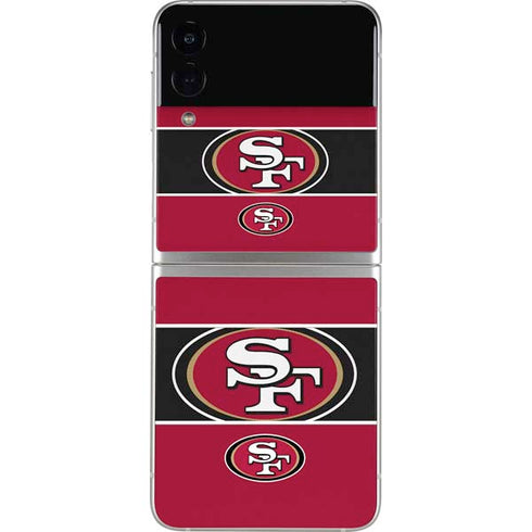 NFL San Francisco 49ers Zone Block Galaxy Z Flip4 5G Skin