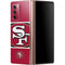 NFL San Francisco 49ers Zone Block Galaxy Z Fold2 5G Skin