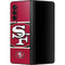 NFL San Francisco 49ers Zone Block Galaxy Z Fold3 5G Skin