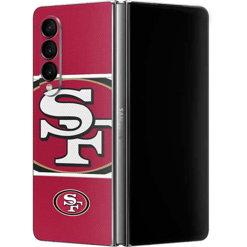 NFL San Francisco 49ers Zone Block Galaxy Z Fold4 5G Skin