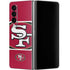 NFL San Francisco 49ers Zone Block Galaxy Z Fold4 5G Skin