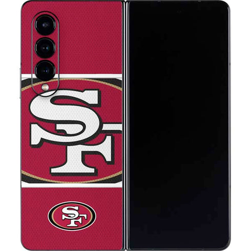 NFL San Francisco 49ers Zone Block Galaxy Z Fold4 5G Skin