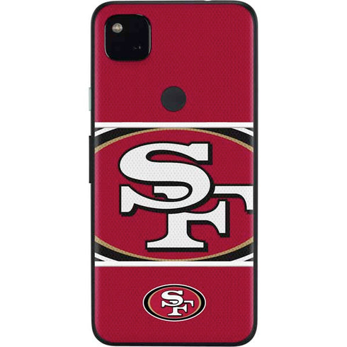 NFL San Francisco 49ers Zone Block Google Pixel 4a Skin
