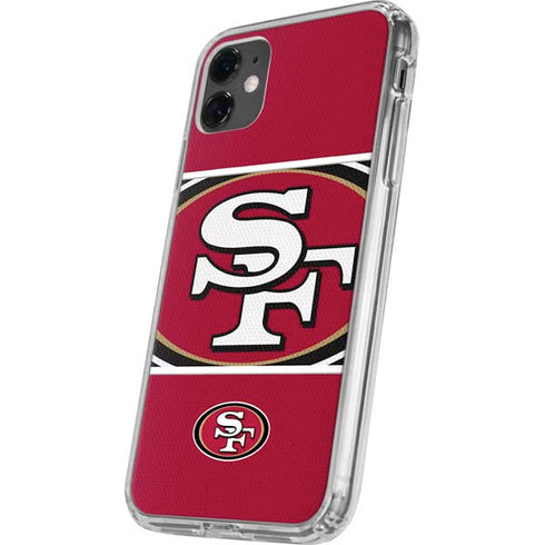 NFL San Francisco 49ers Zone Block iPhone 11 Clear Case