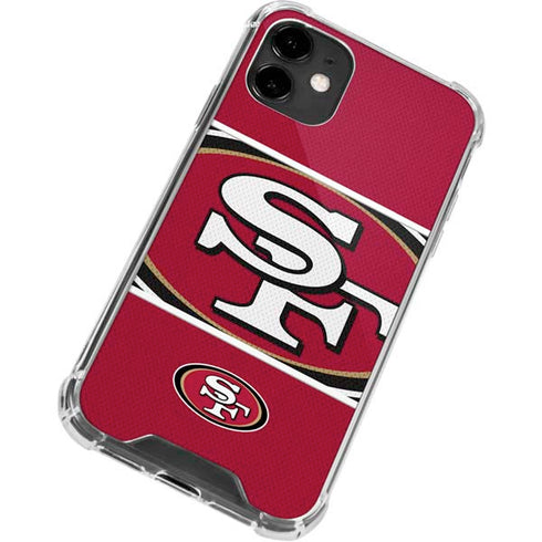 NFL San Francisco 49ers Zone Block iPhone 12 Mini Clear Case