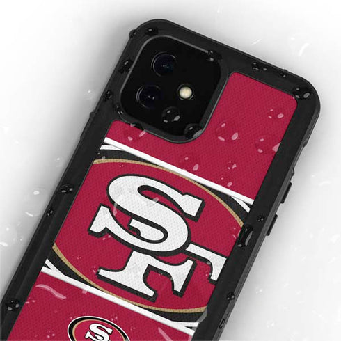 NFL San Francisco 49ers Zone Block iPhone 12 Mini Waterproof Case