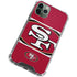 NFL San Francisco 49ers Zone Block iPhone 12 Pro Max Clear Case