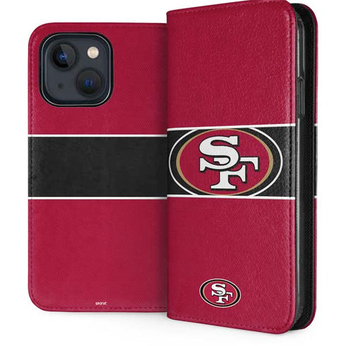 NFL San Francisco 49ers Zone Block iPhone 13 Folio Case