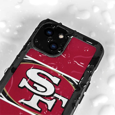 NFL San Francisco 49ers Zone Block iPhone 13 Mini Waterproof Case