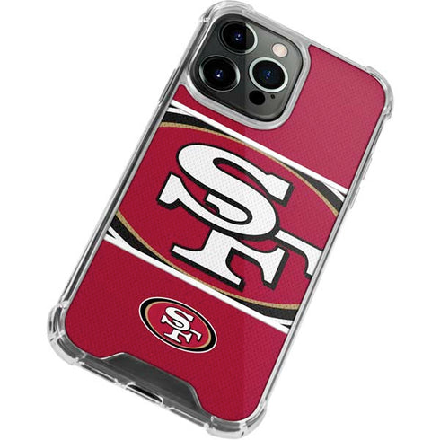 NFL San Francisco 49ers Zone Block iPhone 13 Pro Max Clear Case