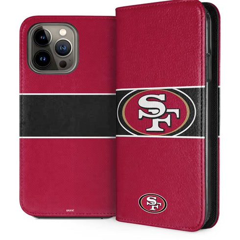 NFL San Francisco 49ers Zone Block iPhone 13 Pro Max Folio Case