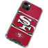 NFL San Francisco 49ers Zone Block iPhone 14 Plus Clear Case