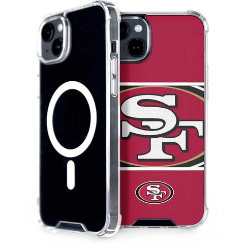 NFL San Francisco 49ers Zone Block iPhone 15 Plus MagSafe Case