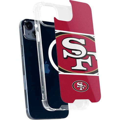 NFL San Francisco 49ers Zone Block iPhone 15 Plus MagSafe Case