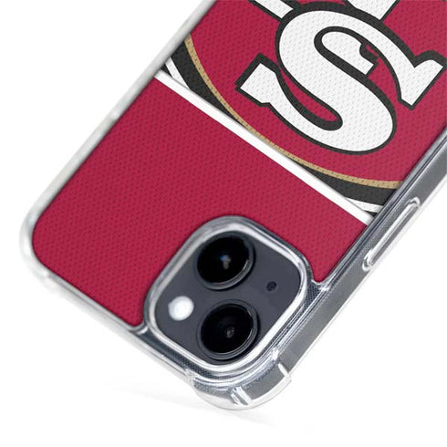 NFL San Francisco 49ers Zone Block iPhone 15 Plus MagSafe Case