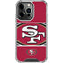 NFL San Francisco 49ers Zone Block iPhone 14 Pro Clear Case