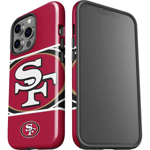 NFL San Francisco 49ers Zone Block iPhone 14 Pro Impact Case