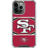 NFL San Francisco 49ers Zone Block iPhone 14 Pro Max Clear Case