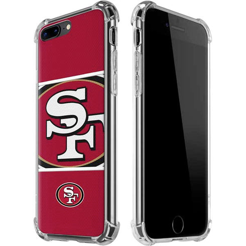 NFL San Francisco 49ers Zone Block iPhone 7/8 Plus Clear Case