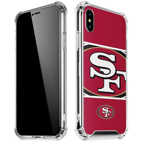 NFL San Francisco 49ers Zone Block iPhone X/XS Clear Case