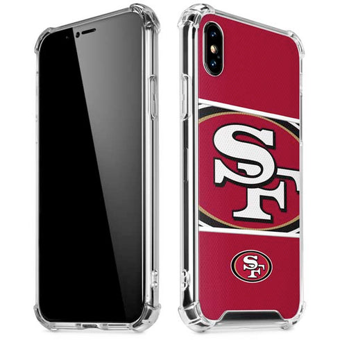 NFL San Francisco 49ers Zone Block iPhone XS Max Clear Case