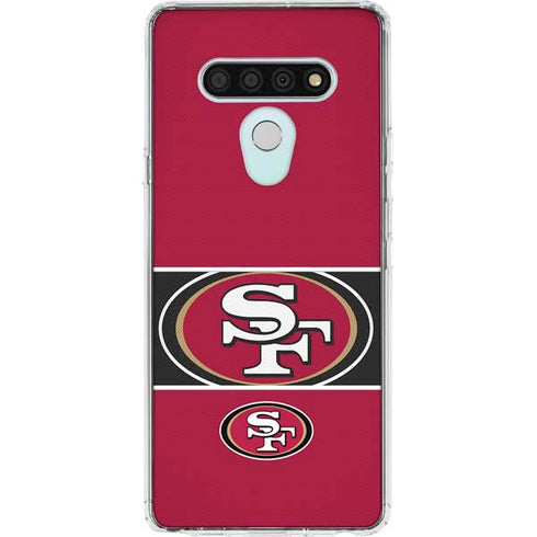 NFL San Francisco 49ers Zone Block LG Stylo 6 Clear Case