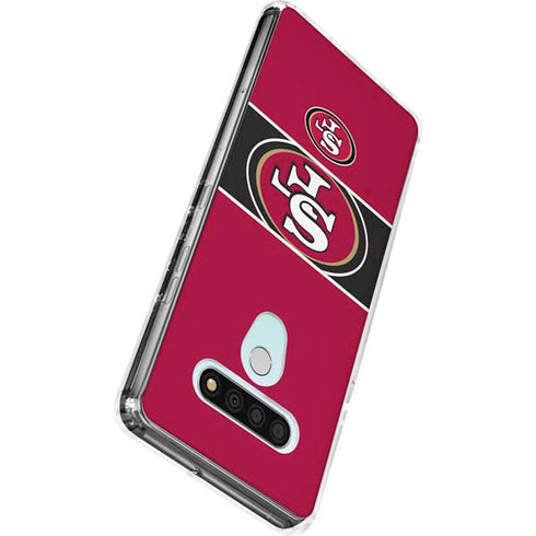 NFL San Francisco 49ers Zone Block LG Stylo 6 Clear Case
