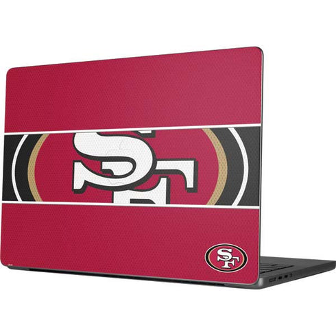 NFL San Francisco 49ers Zone Block MacBook Pro 14in (2021-24) Skin