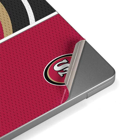 NFL San Francisco 49ers Zone Block MacBook Pro 14in (2021-24) Skin