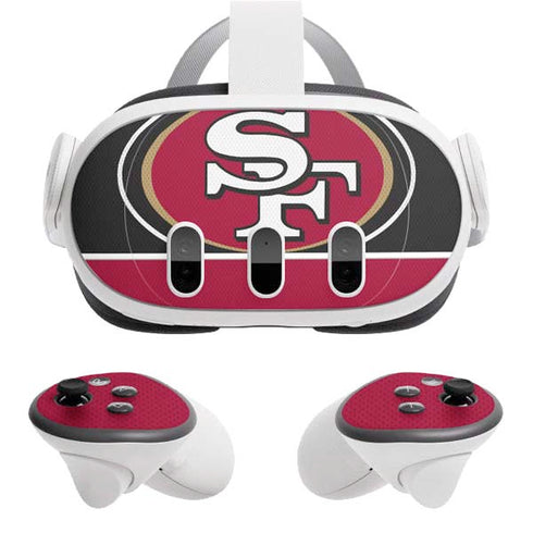 NFL San Francisco 49ers Zone Block Meta Quest 3 Skin