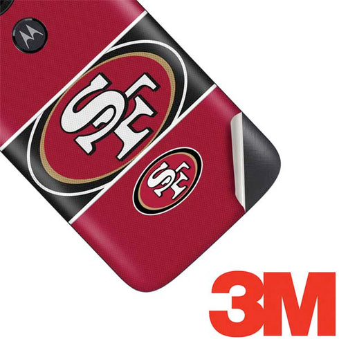 NFL San Francisco 49ers Zone Block Moto E5 Play Skin