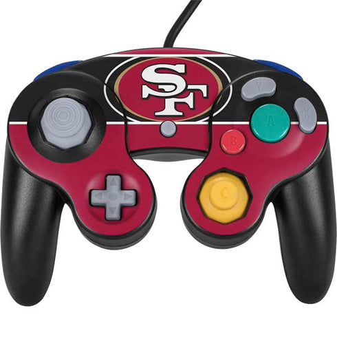 NFL San Francisco 49ers Zone Block Nintendo GameCube Controller Skin