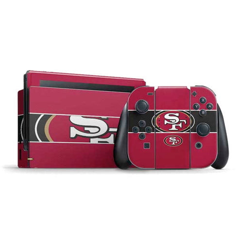 NFL San Francisco 49ers Zone Block Nintendo Switch Bundle Skin
