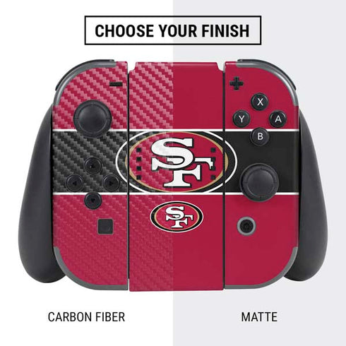 NFL San Francisco 49ers Zone Block Nintendo Switch Bundle Skin