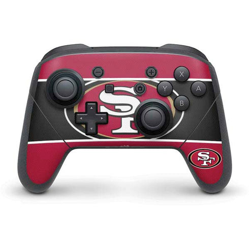NFL San Francisco 49ers Zone Block Nintendo Switch Pro Controller Skin