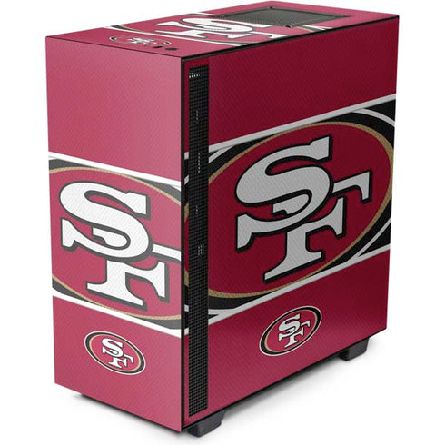 NFL San Francisco 49ers Zone Block NZXT H510 Compact ATX Mid-Tower Case Skin