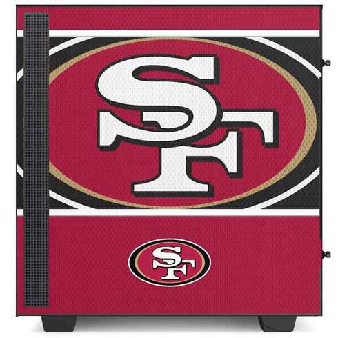 NFL San Francisco 49ers Zone Block NZXT H510 Compact ATX Mid-Tower Case Skin