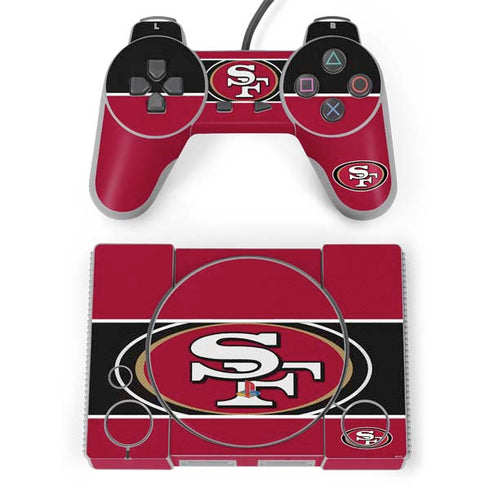 NFL San Francisco 49ers Zone Block PlayStation Classic Bundle Skin