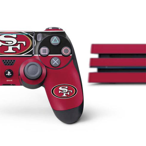 NFL San Francisco 49ers Zone Block PS4 Pro Bundle Skin
