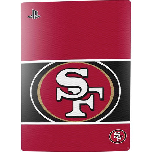 NFL San Francisco 49ers Zone Block PS5 Console Skin