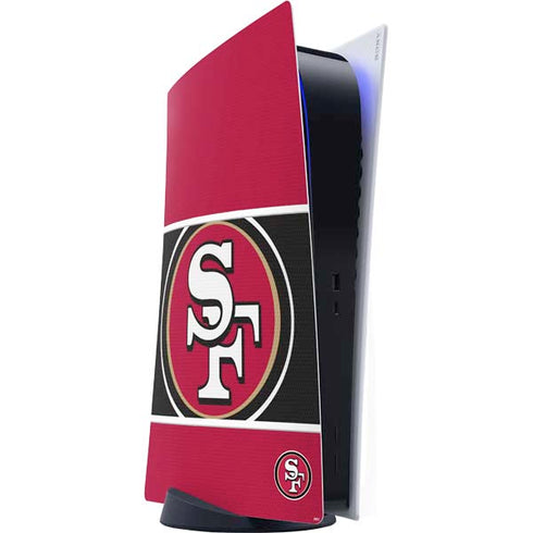NFL San Francisco 49ers Zone Block PS5 Digital Edition Console Skin