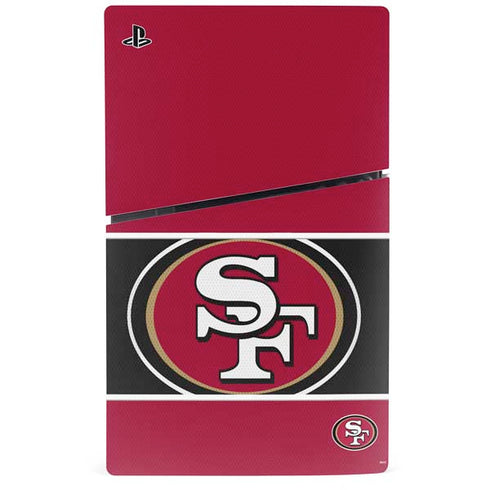 NFL San Francisco 49ers Zone Block PS5 Slim Disk Console Skin