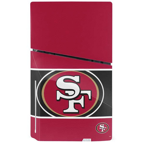 NFL San Francisco 49ers Zone Block PS5 Slim Disk Console Skin