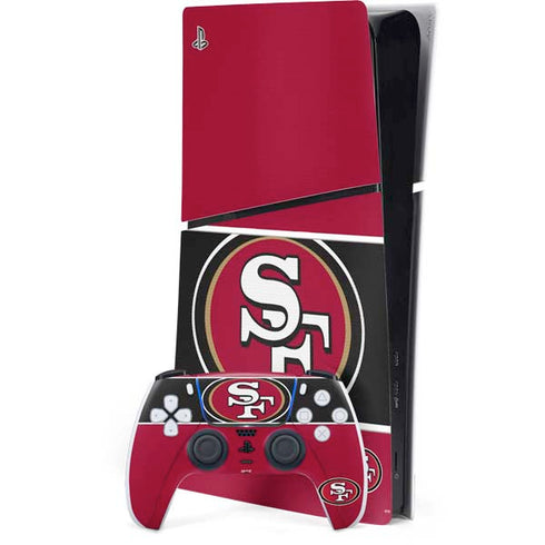 NFL San Francisco 49ers Zone Block PS5 Slim Digital Edition Bundle Skin