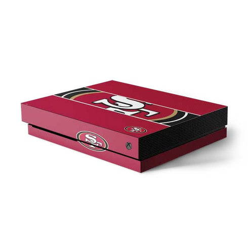 NFL San Francisco 49ers Zone Block Xbox One X Console Skin
