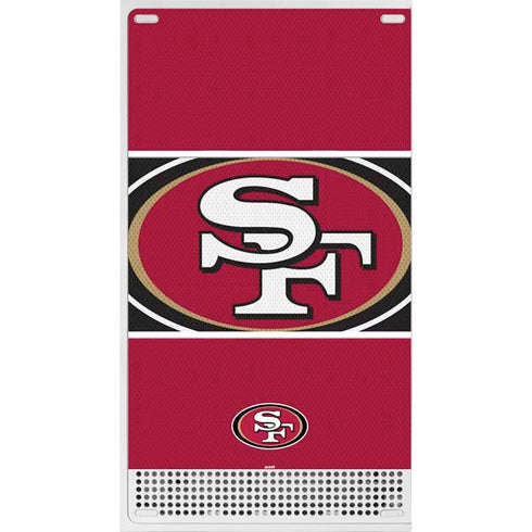 NFL San Francisco 49ers Zone Block Xbox Series S Console Skin
