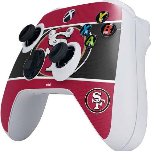NFL San Francisco 49ers Zone Block Xbox Series S Controller Skin