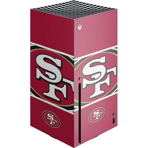 NFL San Francisco 49ers Zone Block Xbox Series X Console Skin