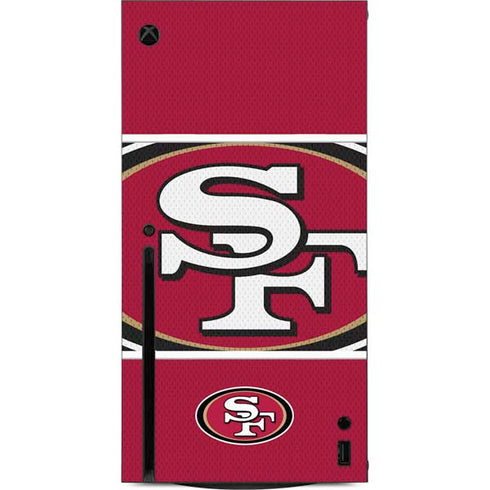 NFL San Francisco 49ers Zone Block Xbox Series X Console Skin