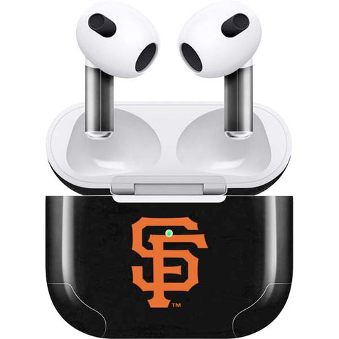 MLB San Francisco Giants - Solid Distressed Apple AirPods (3rd Gen 2021) Skin